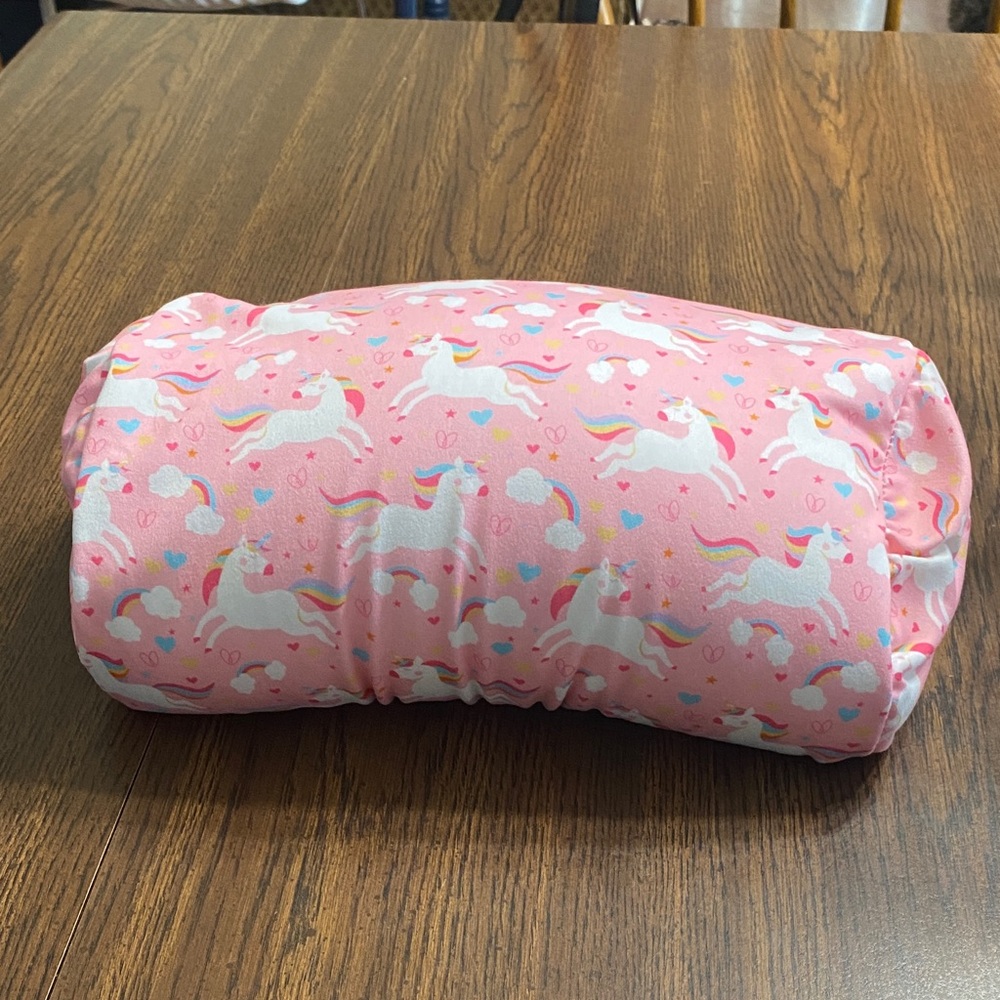“5/$20” bean bag pink unicorn pillow